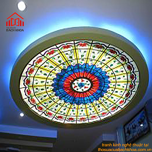 Kính Hoa Văn - Tranh Kính